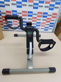 himaly Mini Bicicleta de Ejercicio Plegable Portátil para el Hogar Pedal Ejercitador Gimnasio Fitness Brazo Pierna Entrenamiento Resistencia Ajustable con Pantalla LCD para Mujeres y Hombres