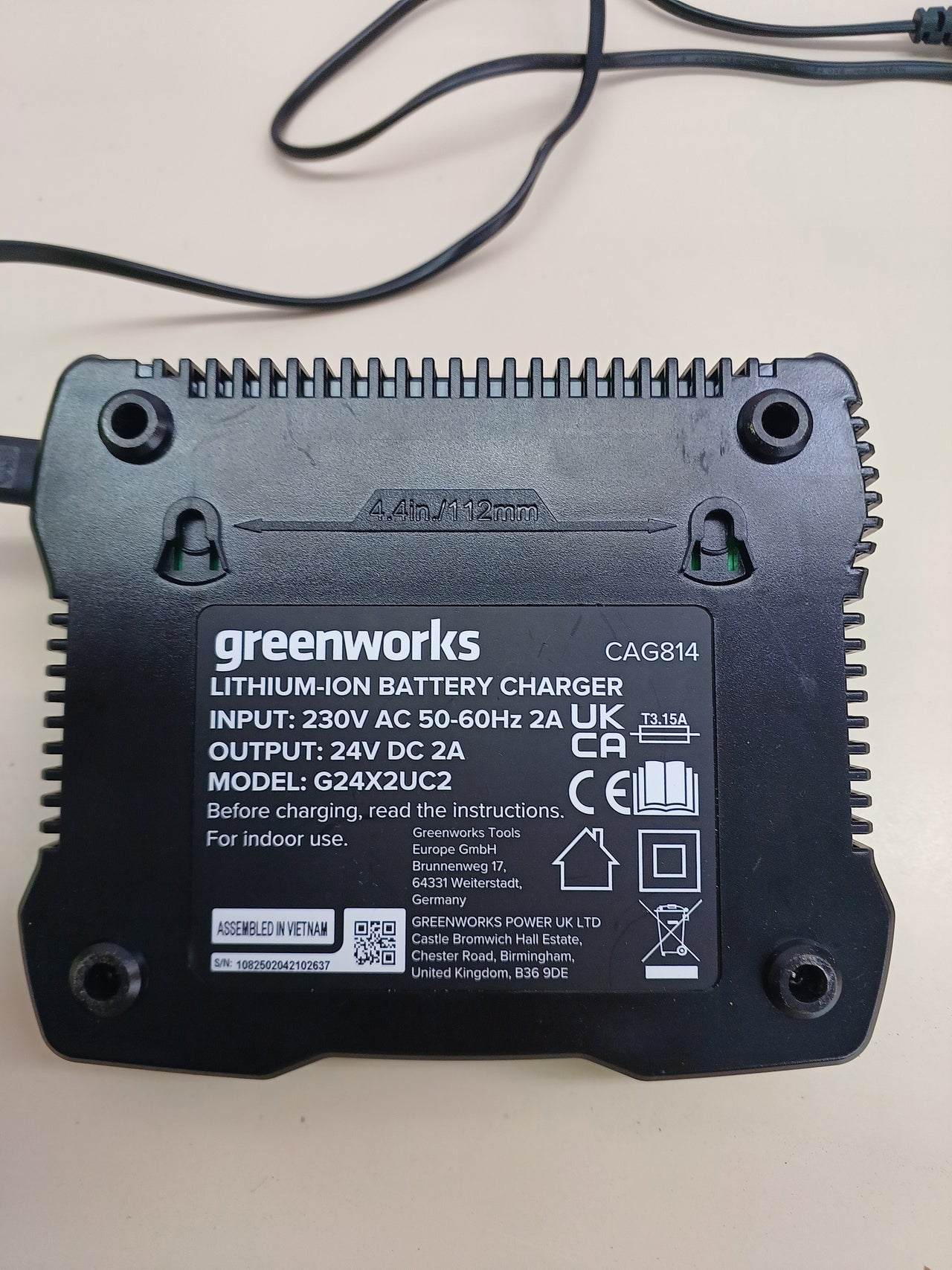Aspirador y soplador 2en1 24V sin batería – Greenworks