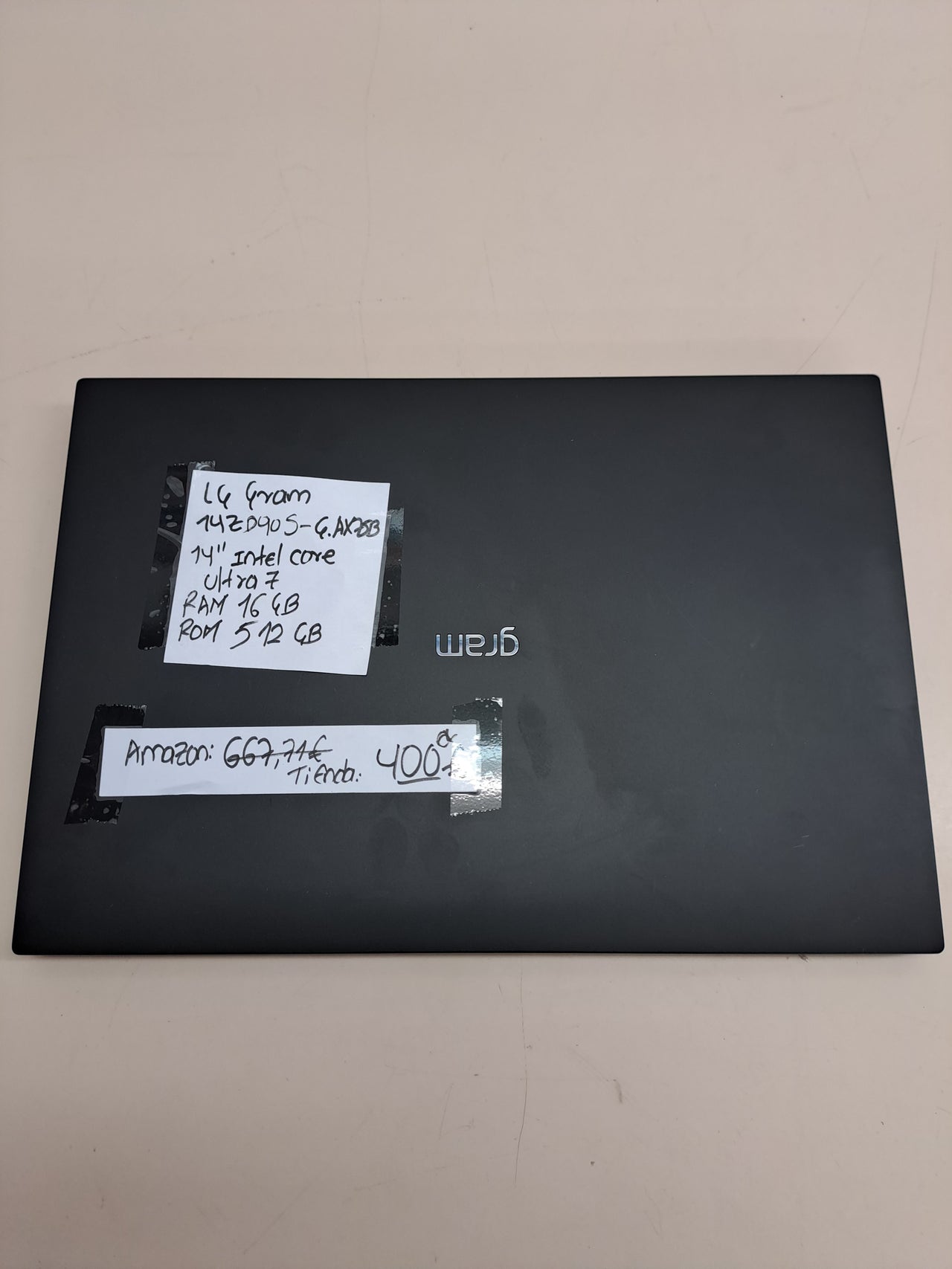 Portátil LG gram 14” Ultra 7 16GB 512GB SSD