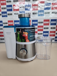 Thumbnail for Licuadora Orbital Cecotec Juice&Fresh 400 Titan White con motor de 400 W, 20 000 rpm, 2 velocidades, disco de titanio, sistema antigoteo y jarra de 350 ml