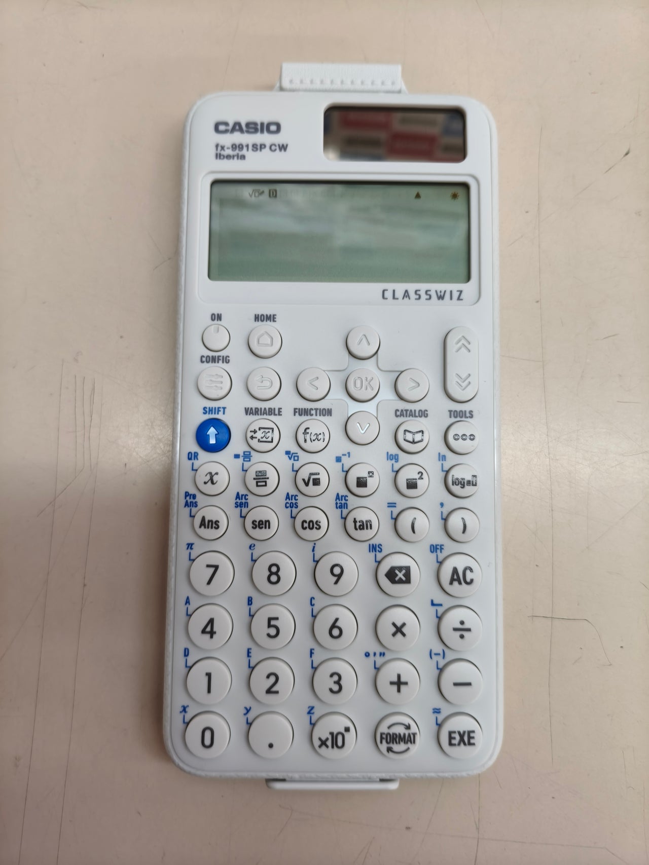 Calculadora científica Casio FX-991SP CW solar (blanca)