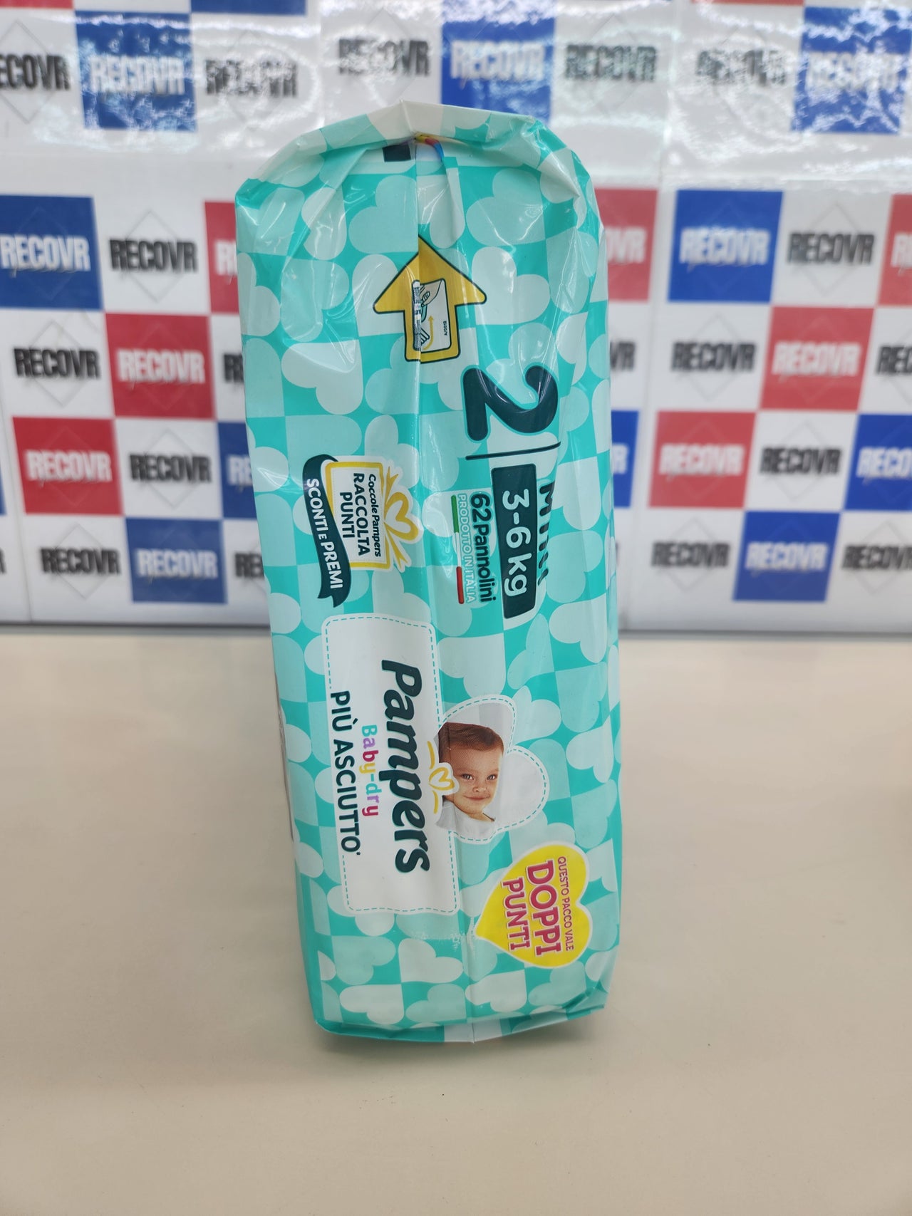 Pampers Baby Dry Mini, 62 pañales, talla 2 (3-6 kg)