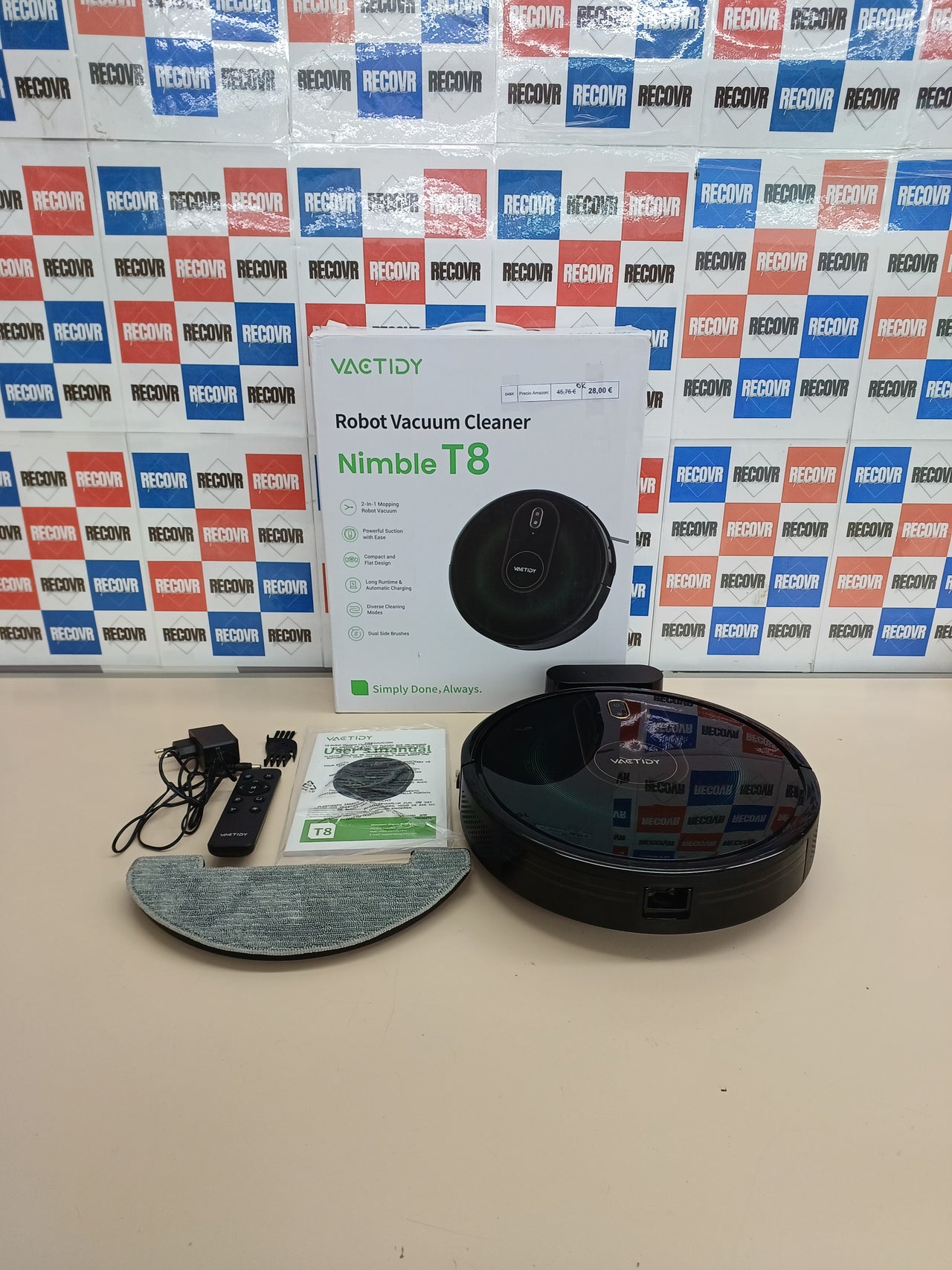 Robot Aspirador y Fregasuelos 3800Pa con Mapeo