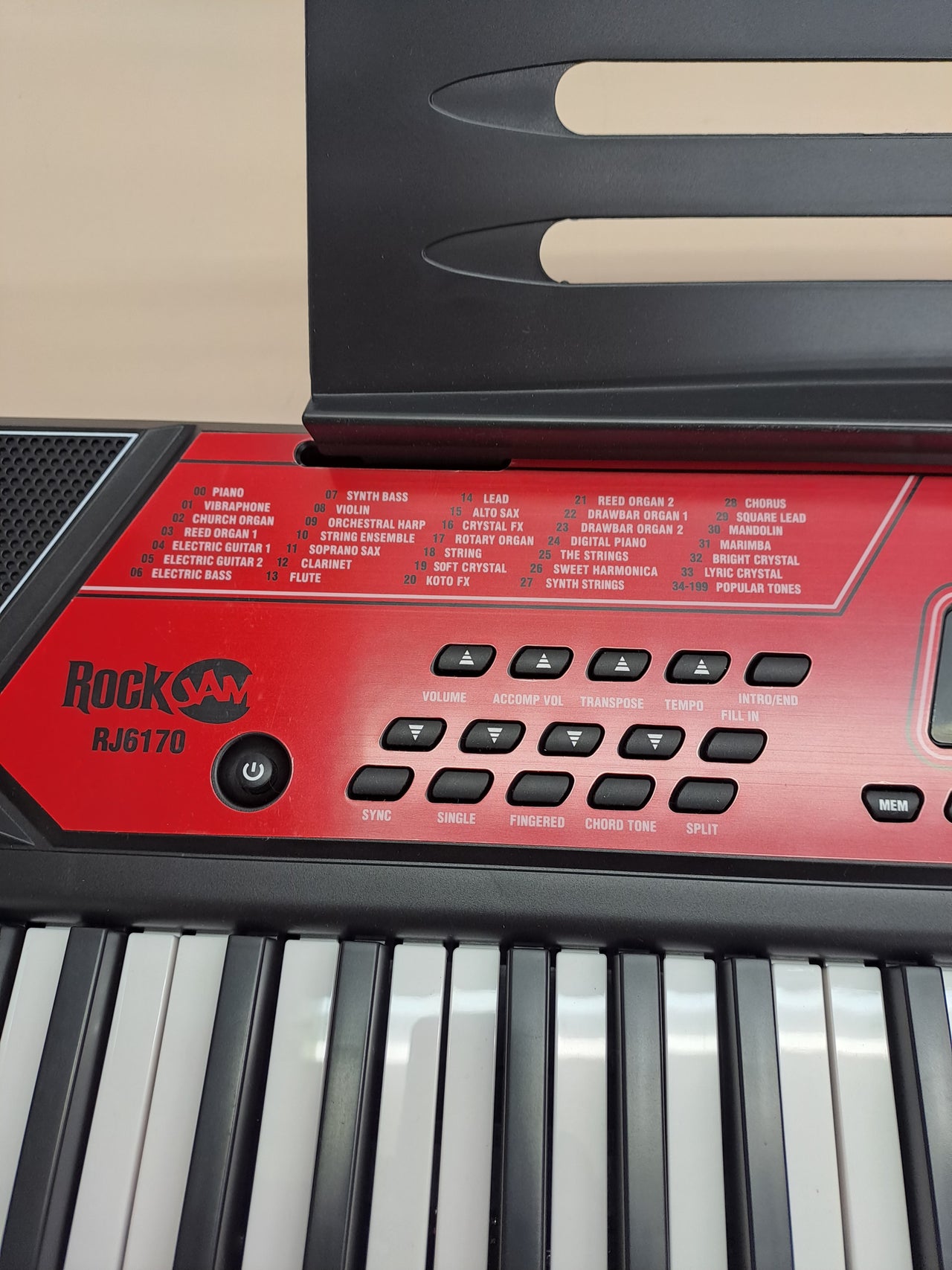 Teclado piano 61 teclas con soporte y banqueta RockJam