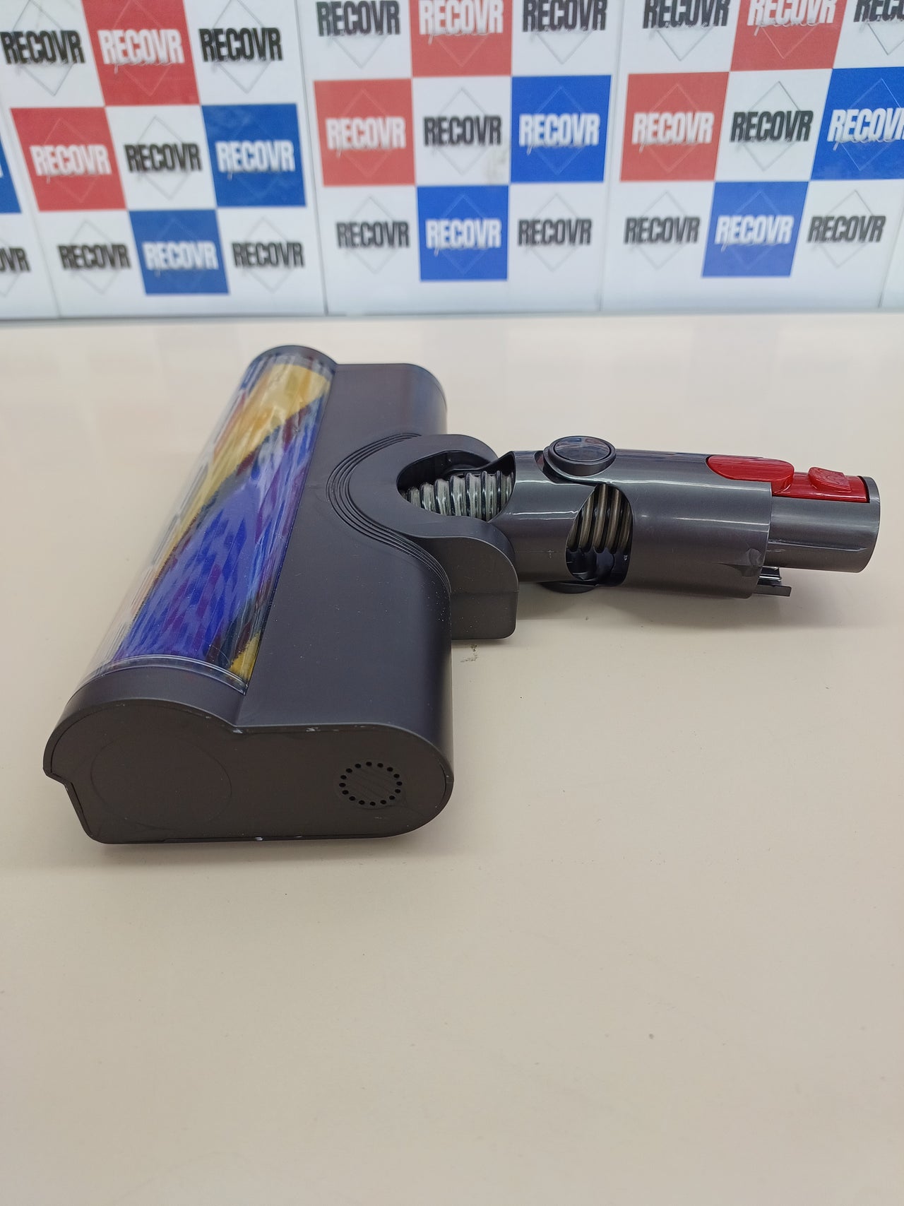 EVARY Cabezal de repuesto de cepillo turbo eléctrico motorizado compatible con Dyson V7 V6 V10 V11 V15, accesorios de cepillo de suelo con accionamiento directo y luces LED para alfombras, parquet y