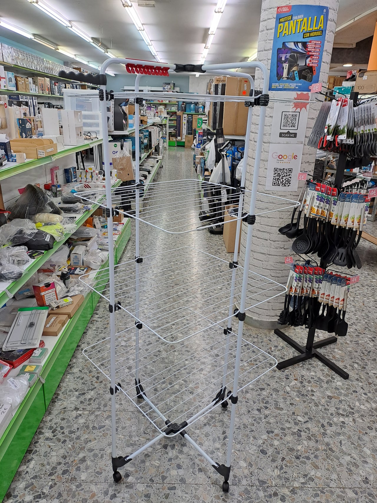 Tendedero vertical 4 niveles 40m acero inox Vileda