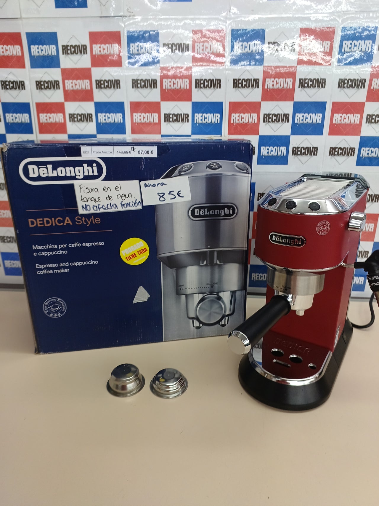 Cafetera espresso acero inox 1,3 L – De'Longhi