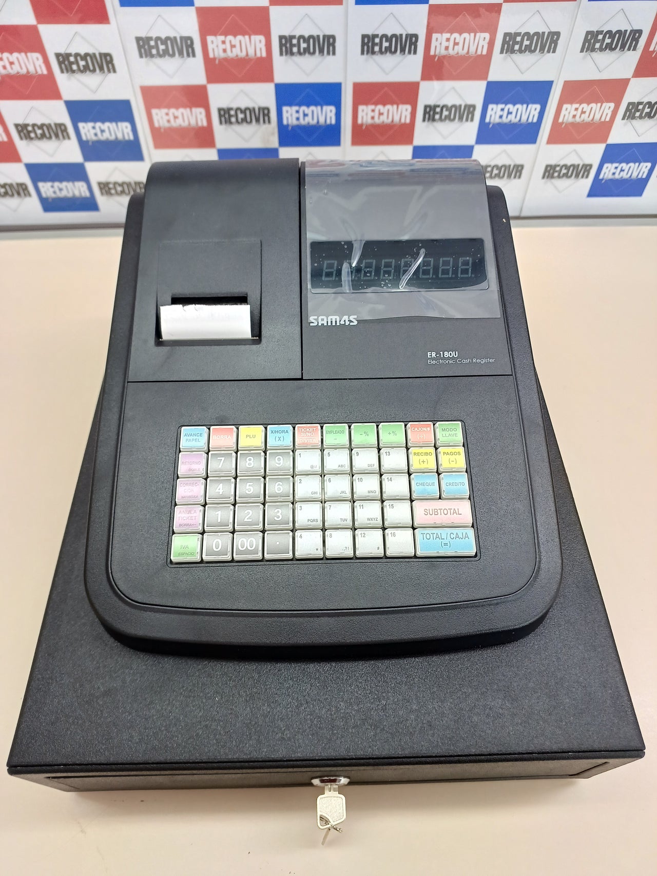 Caja registradora SAM4S ER-180U 57 mm. papel térmico cumple normativa factura simplificada