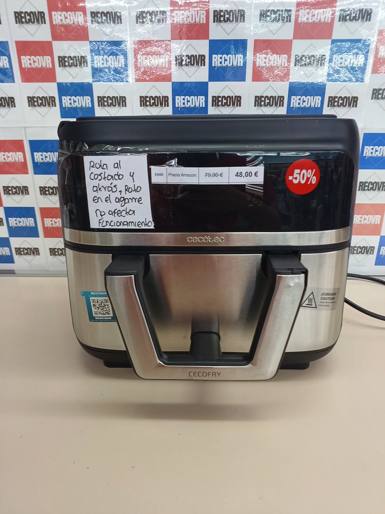 Freidora aire 9 L 2850 W dual – Cecotec