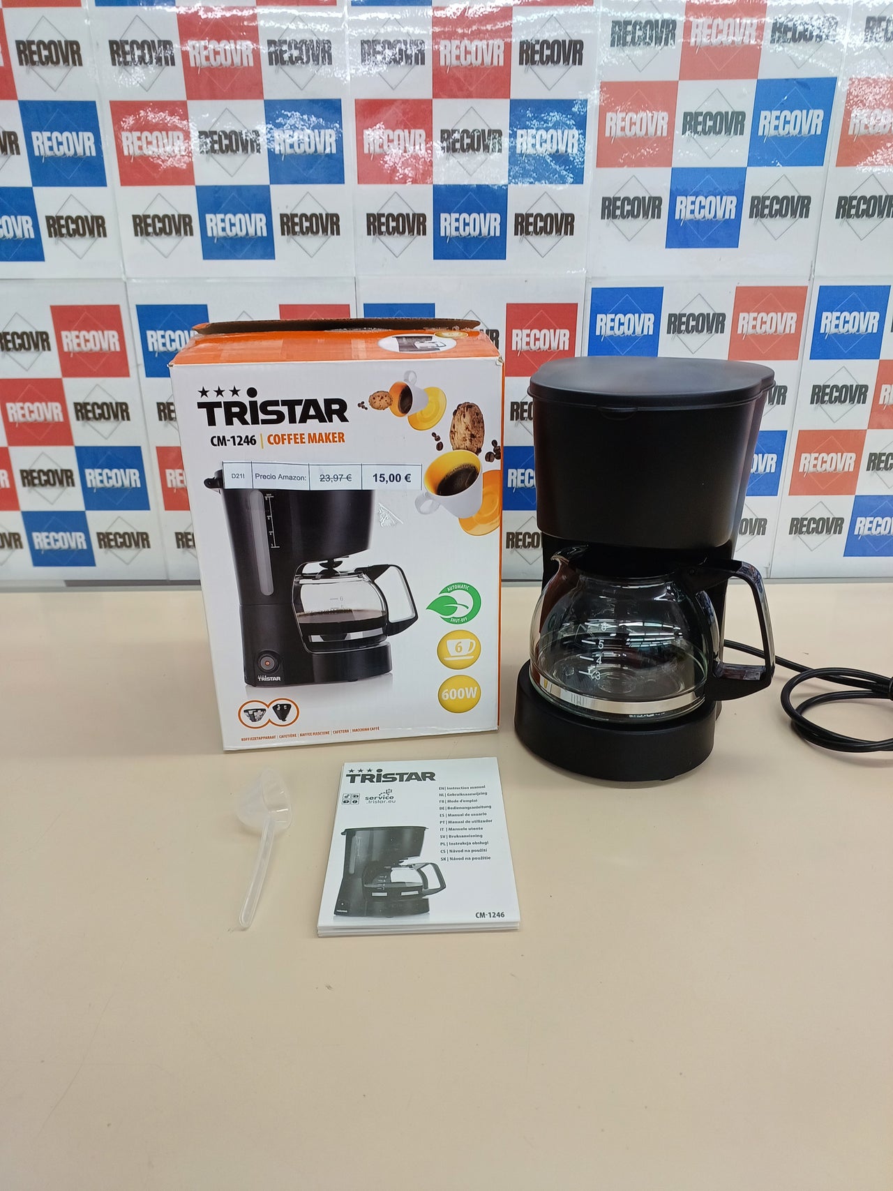 Cafetera Goteo Tristar CM-1246 6 Tazas 600W