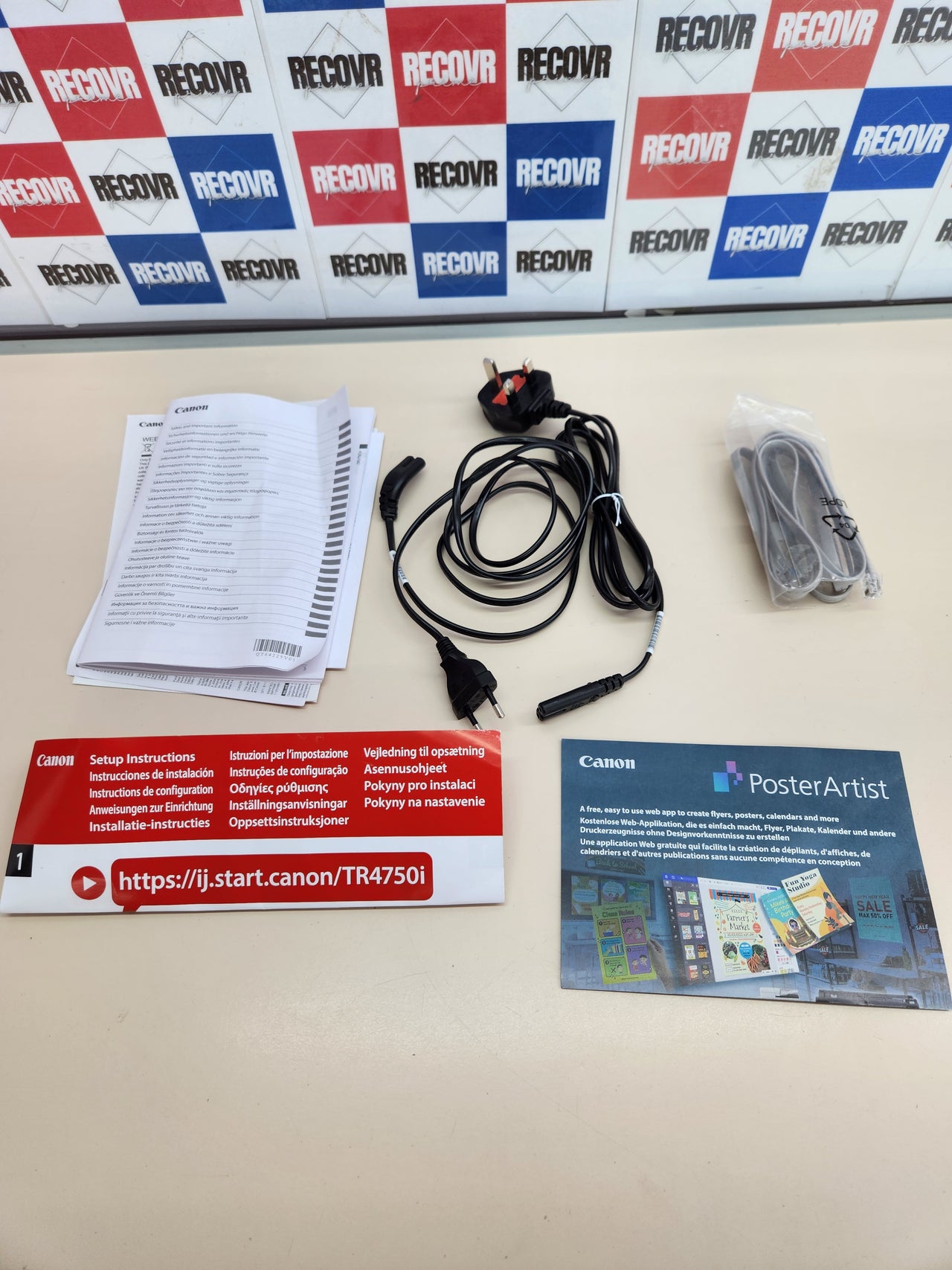 Impresora Canon TR4756i 4 en 1 Wi-Fi Blanca