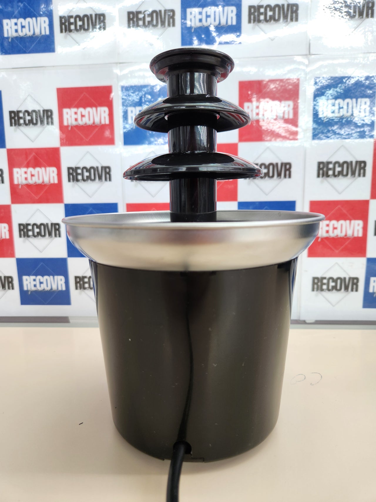 Fuente chocolate 32W, 0.4L con 3 alturas, 22.5 cm de altura, función para mantener el chocolate caliente, piezas aptas para lavavajillas, carcasa de acero inoxidable,  Princess 292994