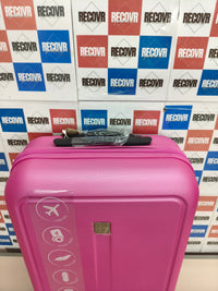 Maleta de cabina Roll Road Camboya 37 L rosa rígida ABS 55 cm