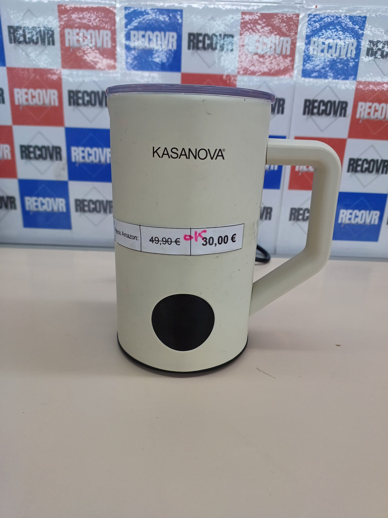 Espumador de Leche eléctrico, Acero Inoxidable KASANOVA HS009-N.
