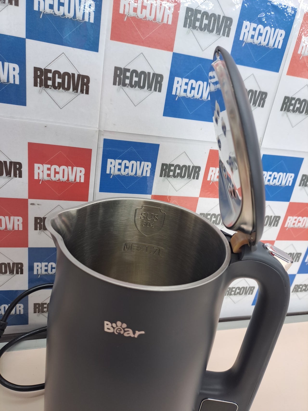 Hervidor acero inox 1.7L 1800W 11 temp Bear
