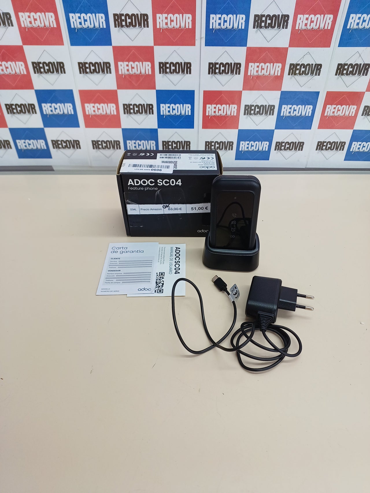 Teléfono Móvil ADOC SC04 4G Tapa con WhatsApp