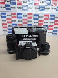CANON EOS R100 Objetivos 18-45 & 55-210 mm Cámara Evil APS-C Mirrorless