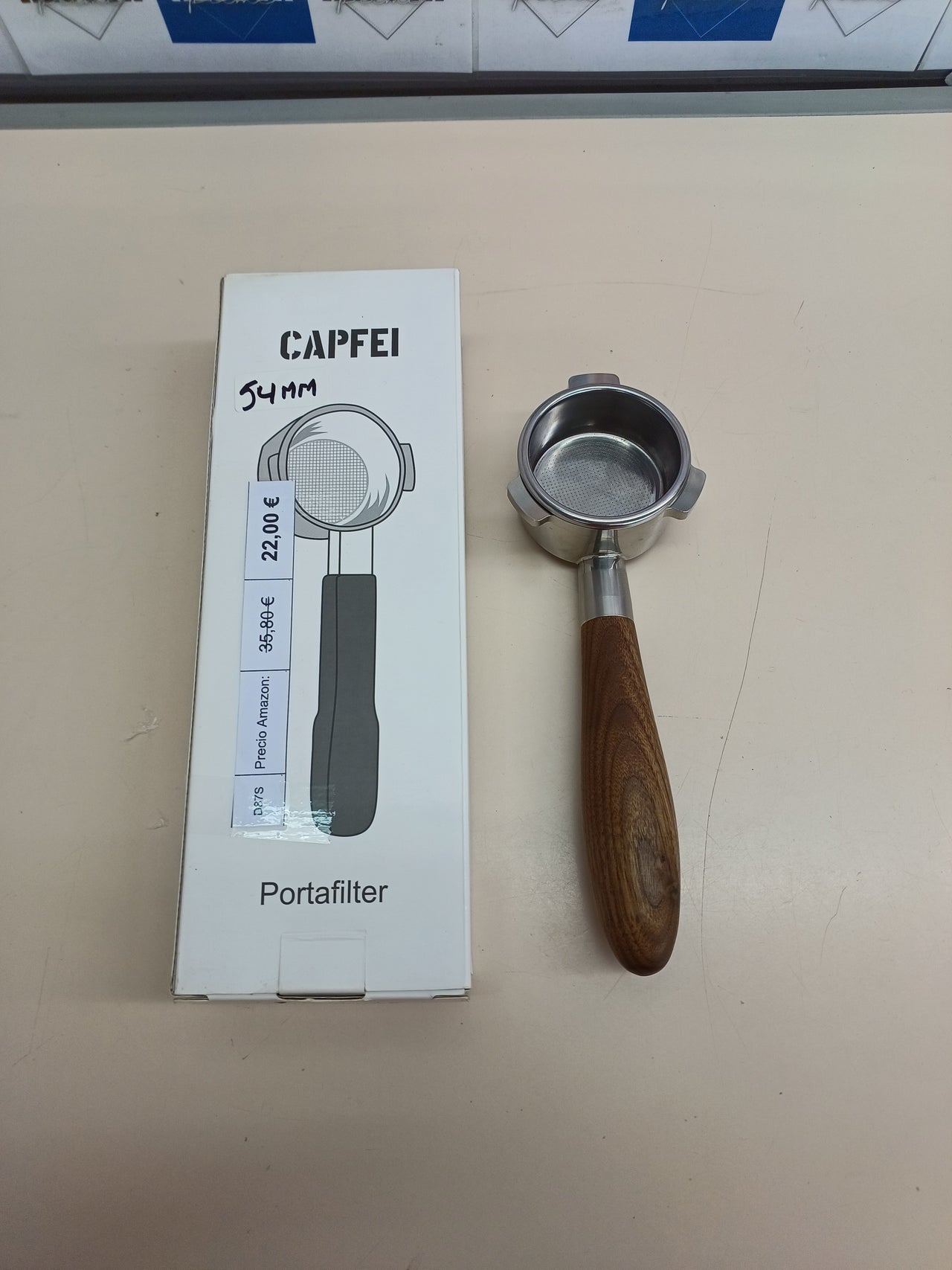 Portafiltro sin fondo 54 mm CAPFEI
