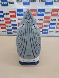 Plancha de vapor , 2400 W, potencia de vapor constante de 40 g/min, golpe de vapor de 180 g, suela de cerámica, vapor vertical, color azul. Philips 3000 Series