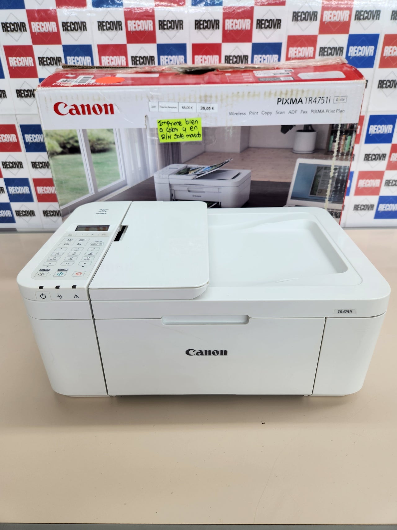 Impresora Canon Pixma TR4756i Multifunción