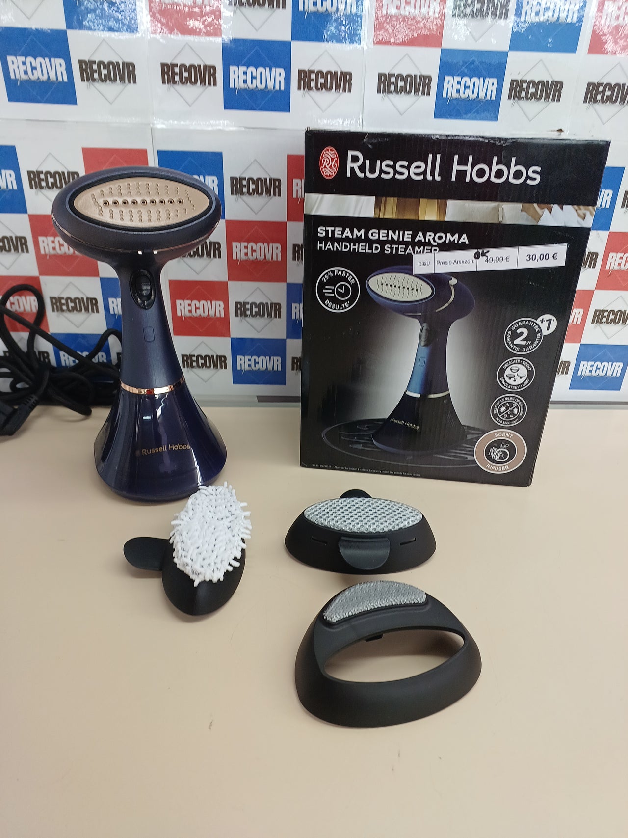 Plancha vertical 1800 W 32 g/min con difusor – Russell Hobbs