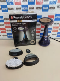 Plancha vertical vapor 1800 W 32 g/min con difusor aroma – Russell Hobbs