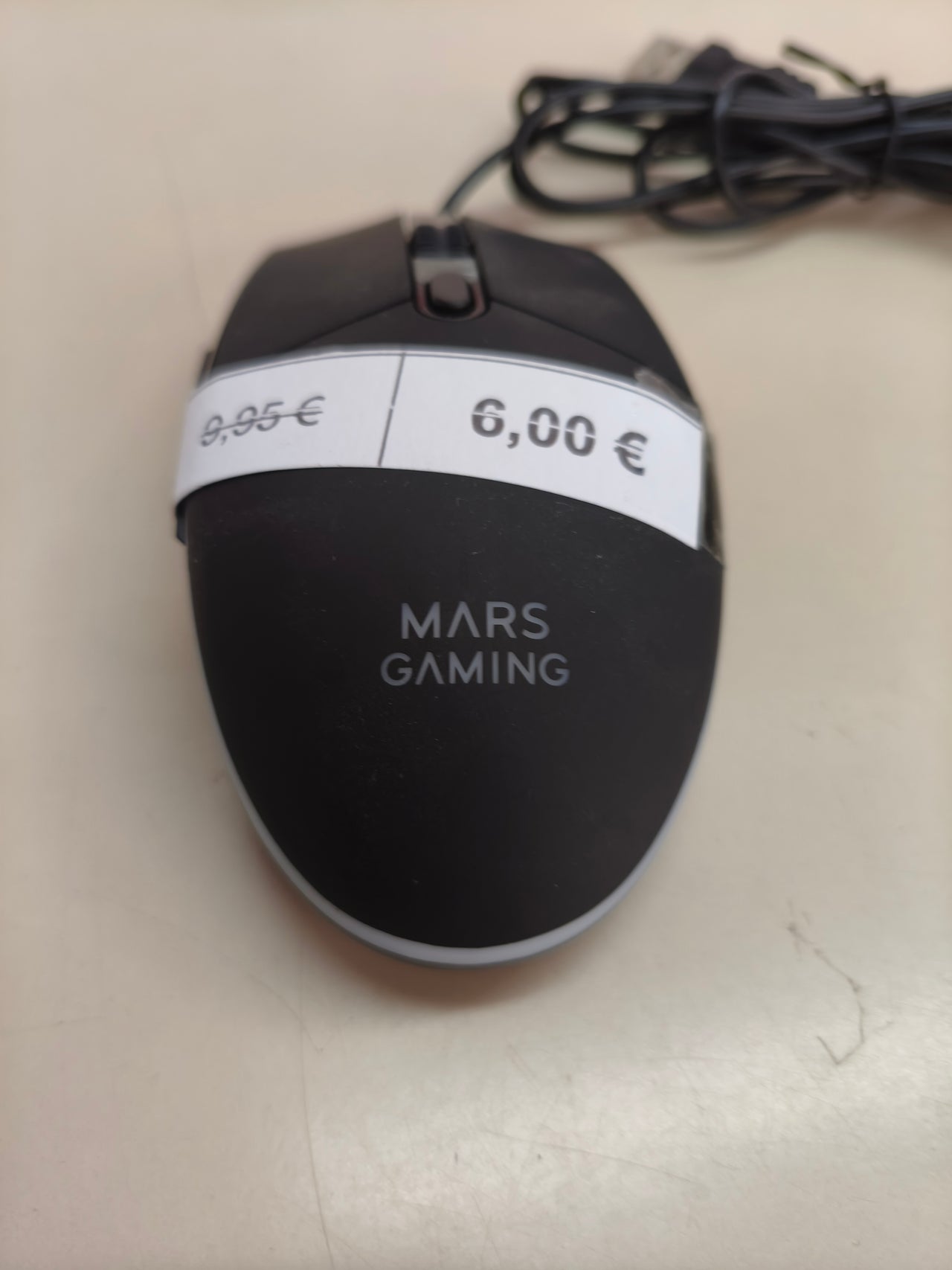 Ratón gaming Mars Gaming MMG, 3200 DPI, RGB, negro
