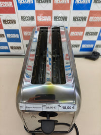 Tostador Moulinex Classic de 2 ranuras largas 1400W acero inoxidable