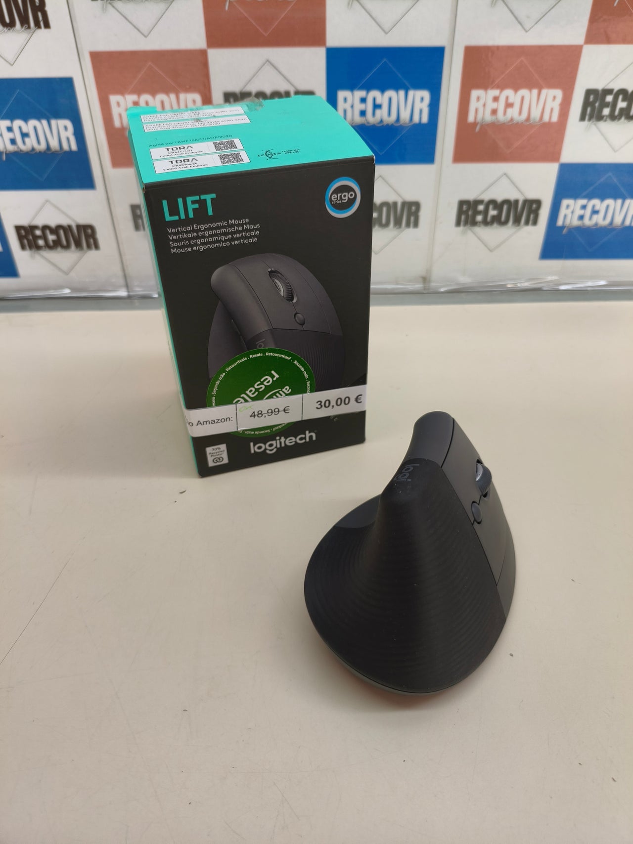 Ratón ergonómico vertical inalámbrico Logitech Lift
