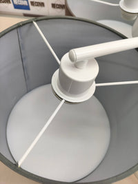 Plafón de techo textil Eglo con 3 bombillas E27.