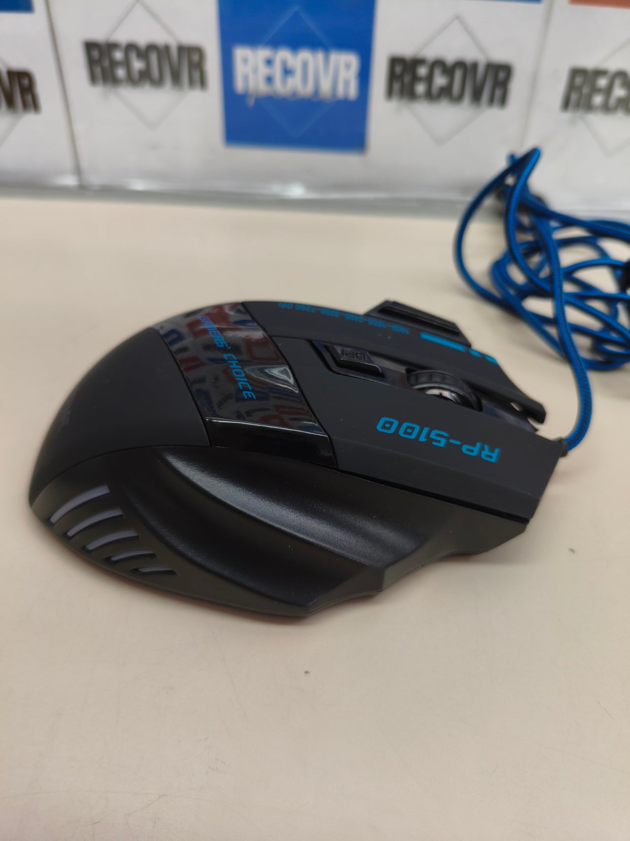 Ratón gaming con cable de 7200 DPI y 7 botones