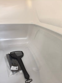 Arenero cubierto para gatos Ferplast XXL con pala y filtros antiolor gris