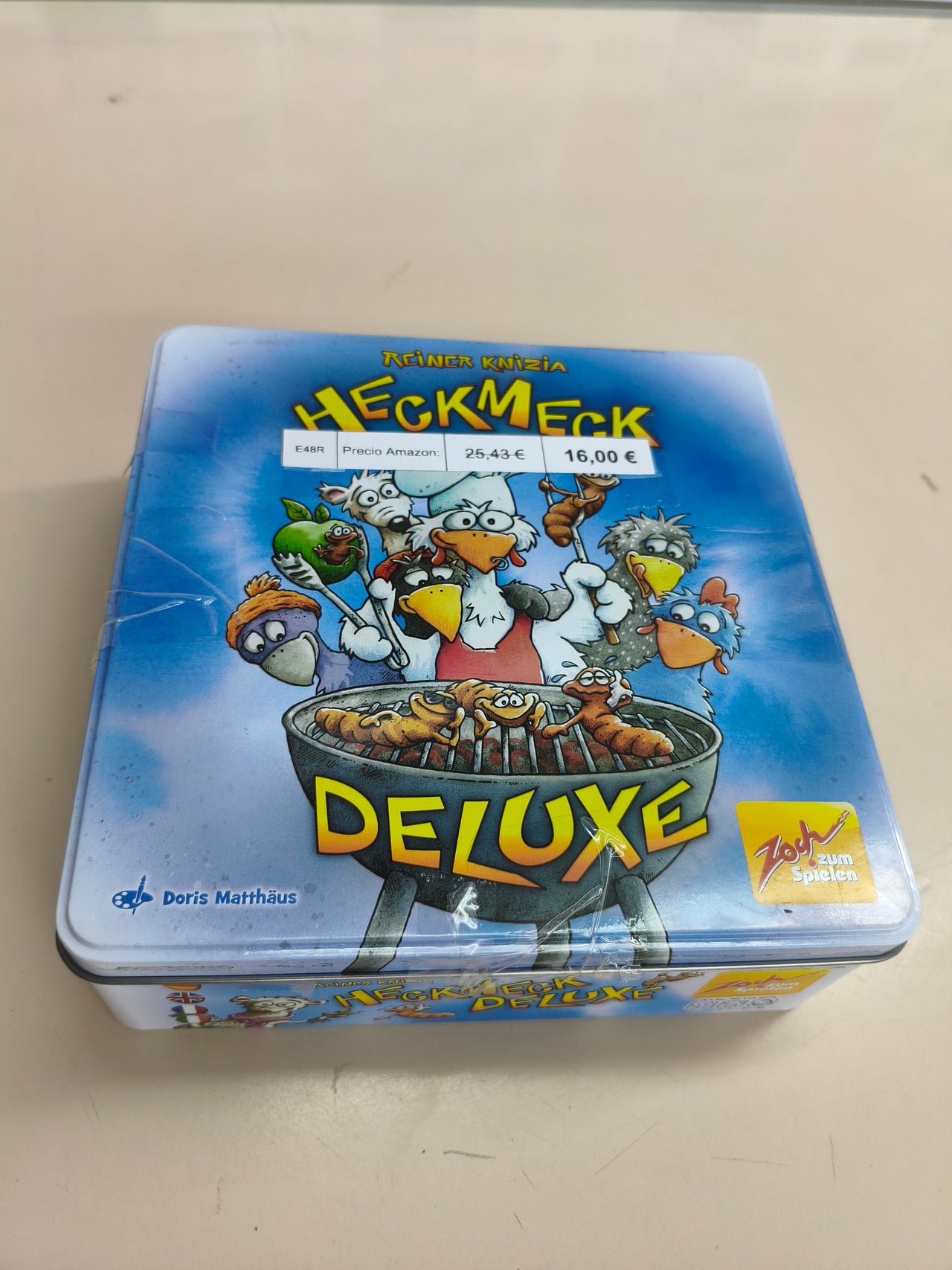 Juego de dados Heckmeck Deluxe en caja metálica para mayores de 8 años