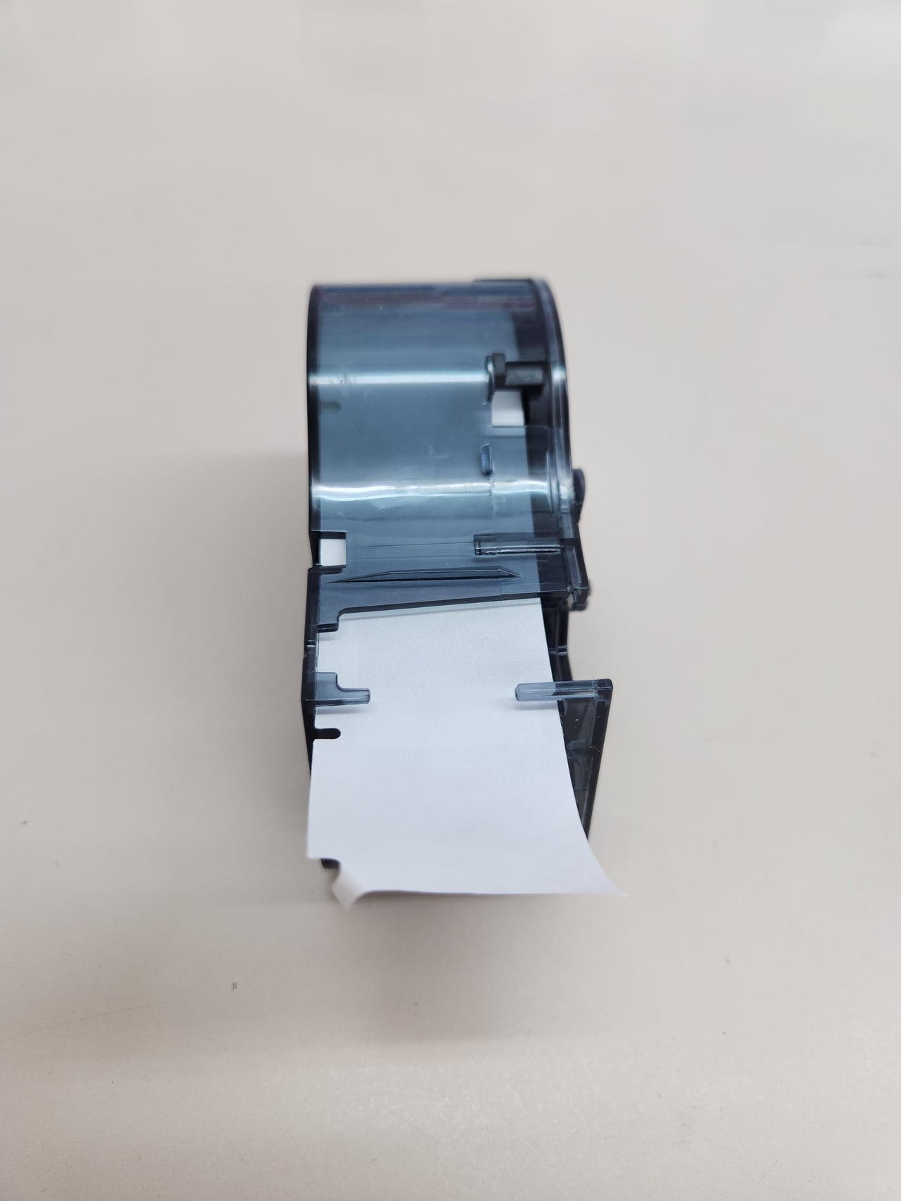 Etiquetas Vinilo 25.40mm x 25.40mm, Autoprotegidas para Rotuladores,  Negro sobre Blanco/Transparente, Lote de 260