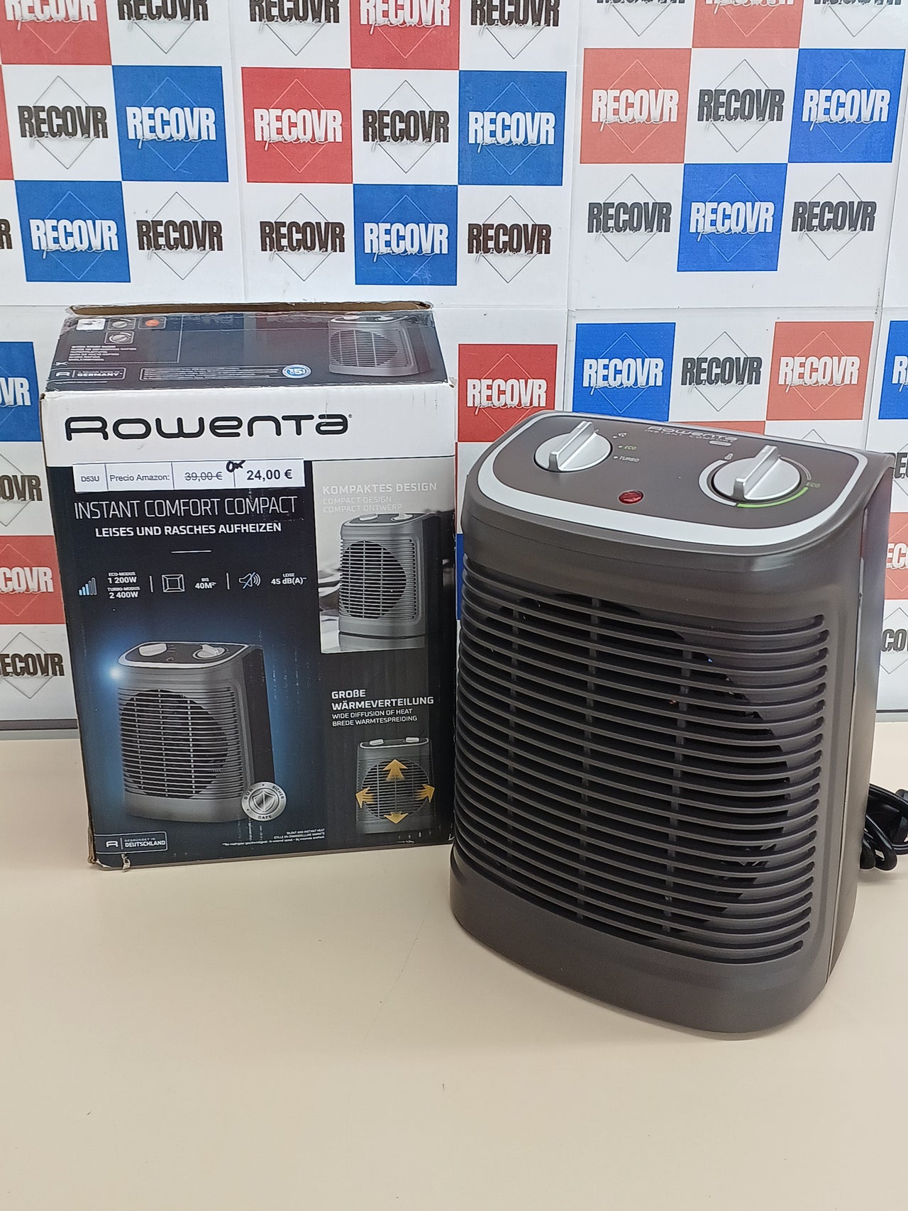 Calefactor 2400W Rowenta Instant Comfort