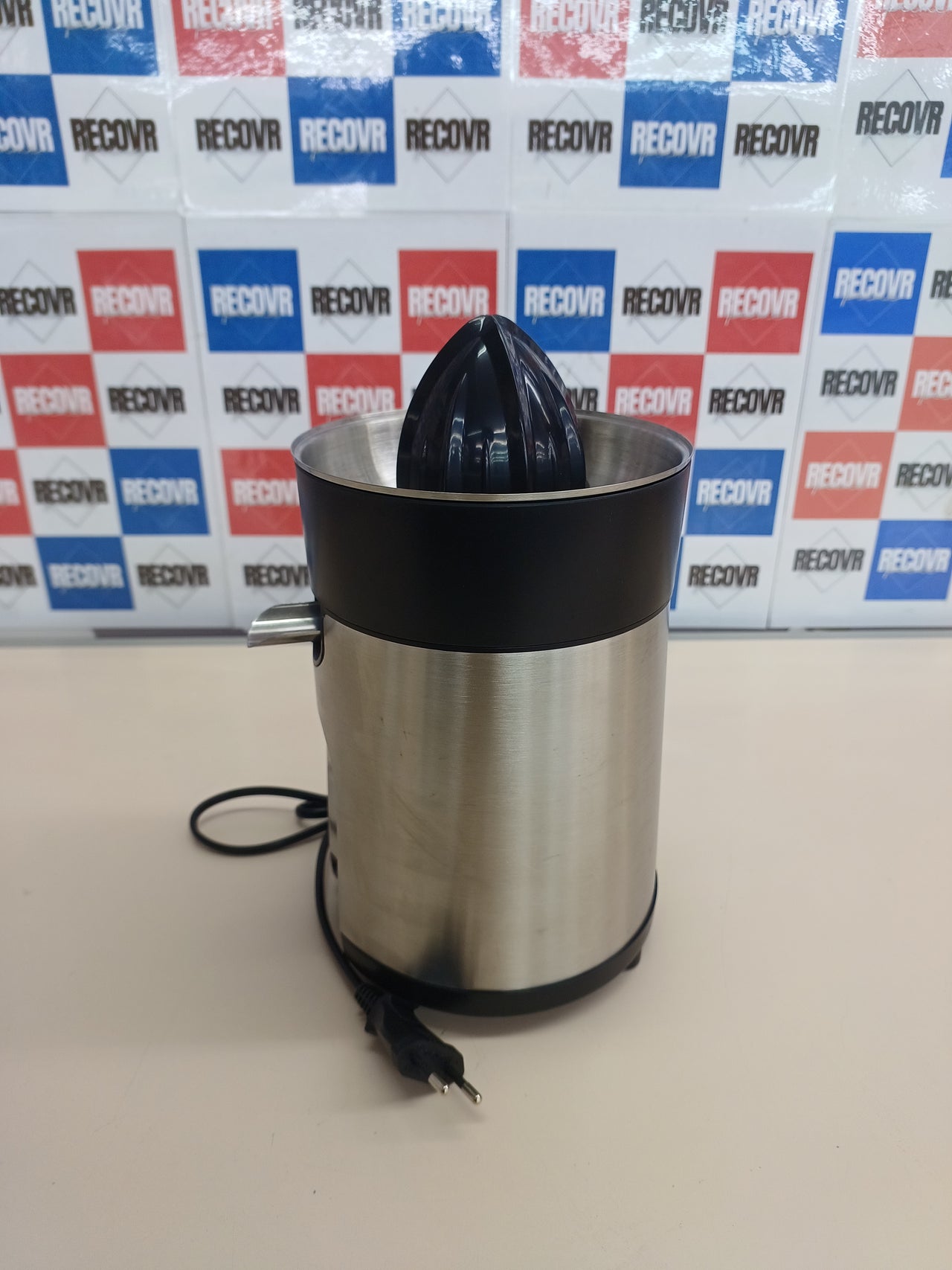 Exprimidor 85W acero inoxidable con 2 conos WMF