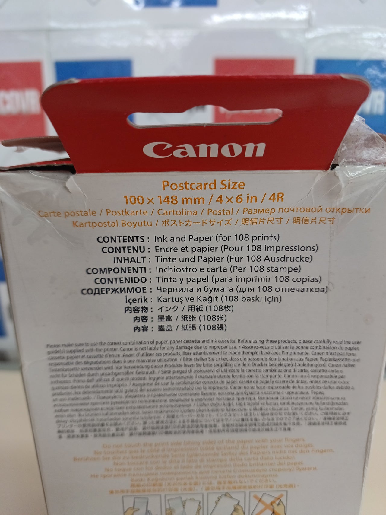 Papel y Tinta Canon RP-108 Selphy CP