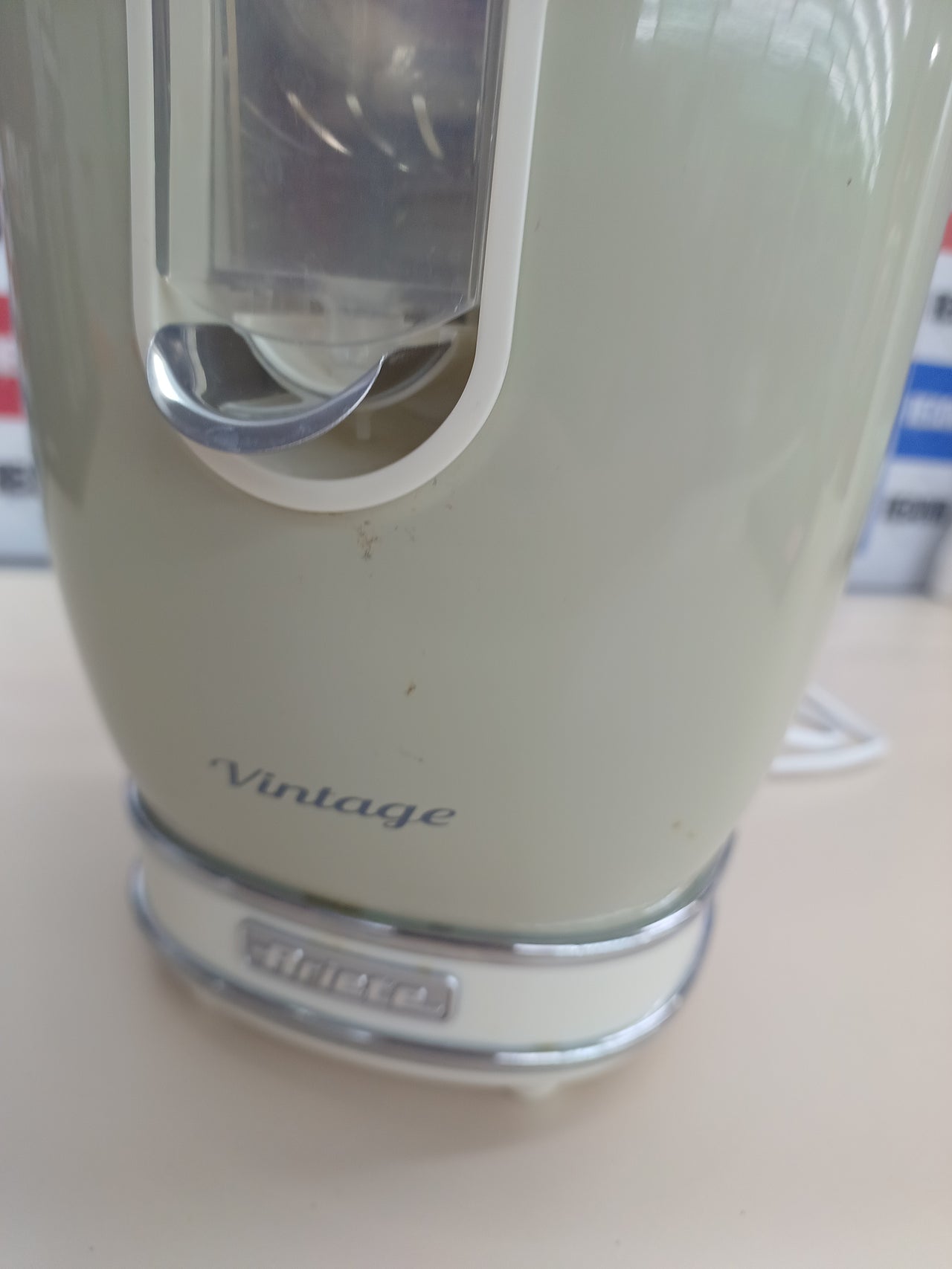 Exprimidor 85W Vintage Beige Antigoteo Metal Ariete.