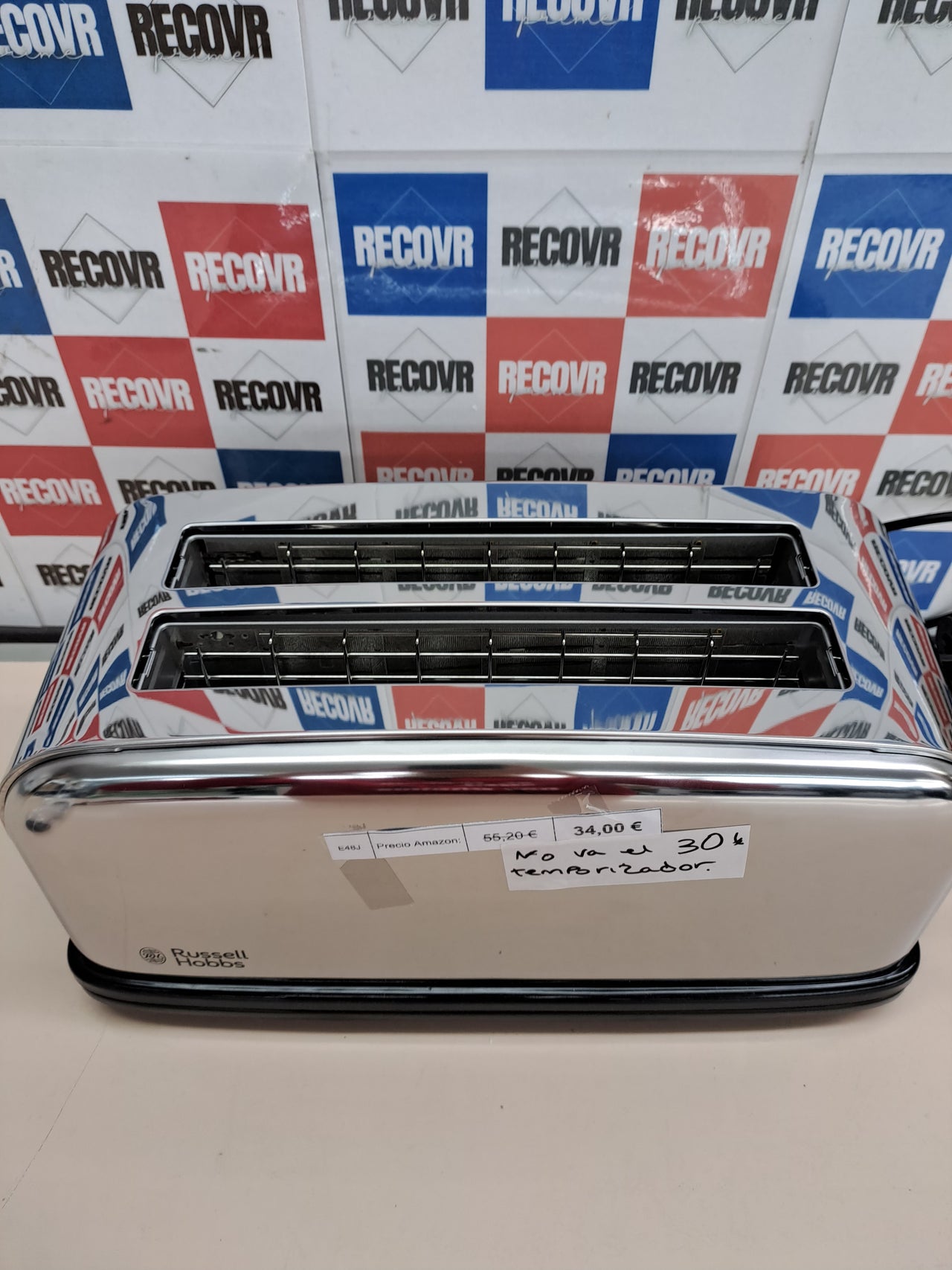 Tostadora 4 rebanadas ranuras largas – Russell Hobbs