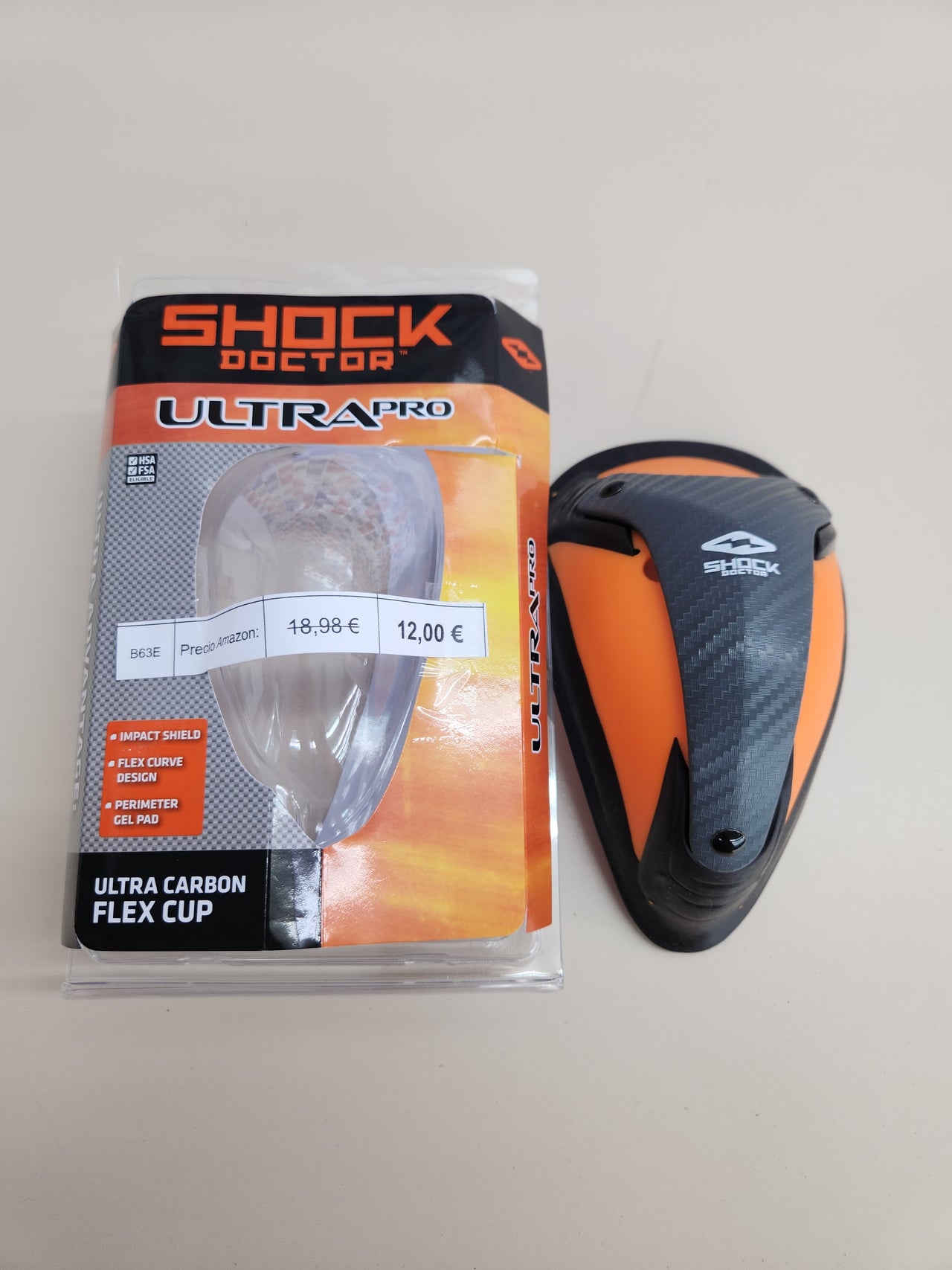 Taza deportiva Shock Doctor Carbon Flex adulto