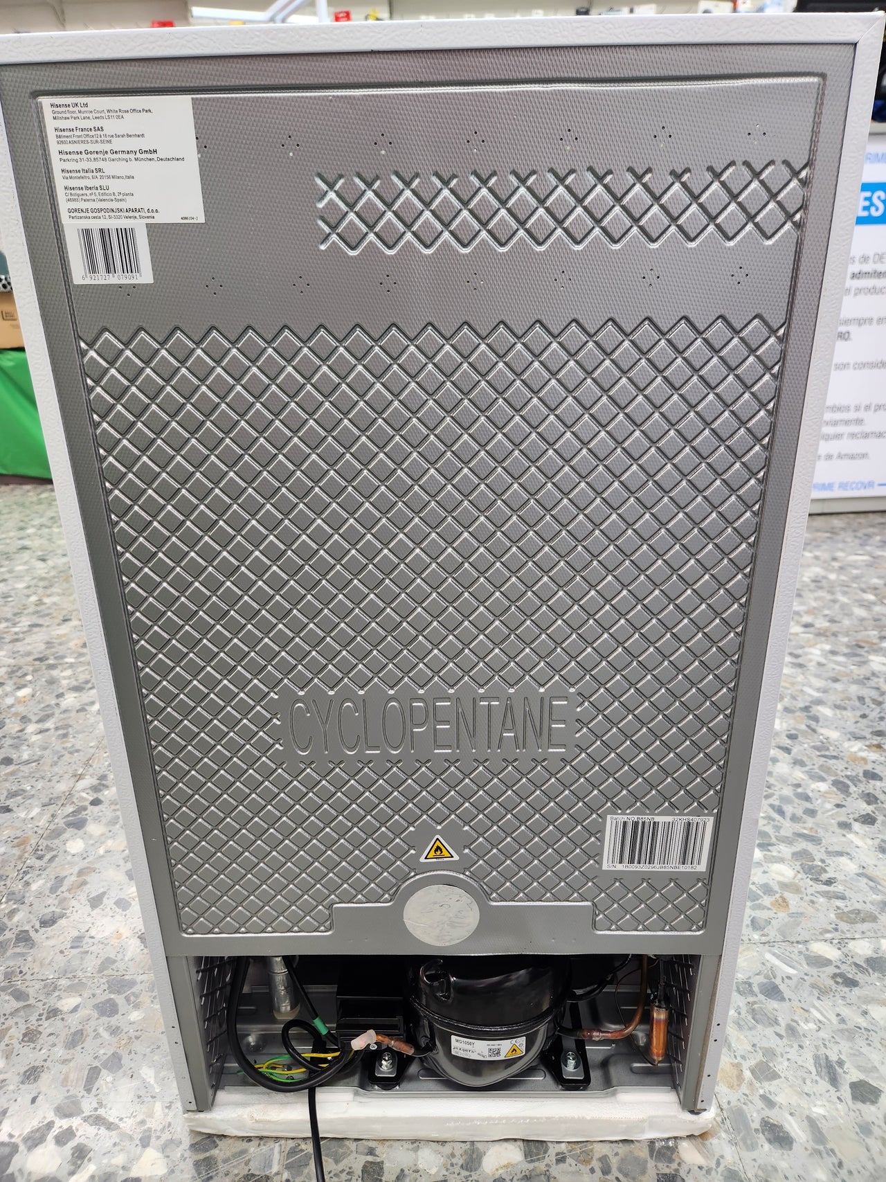 Nevera 94L Clase E Hisense MUR48092E