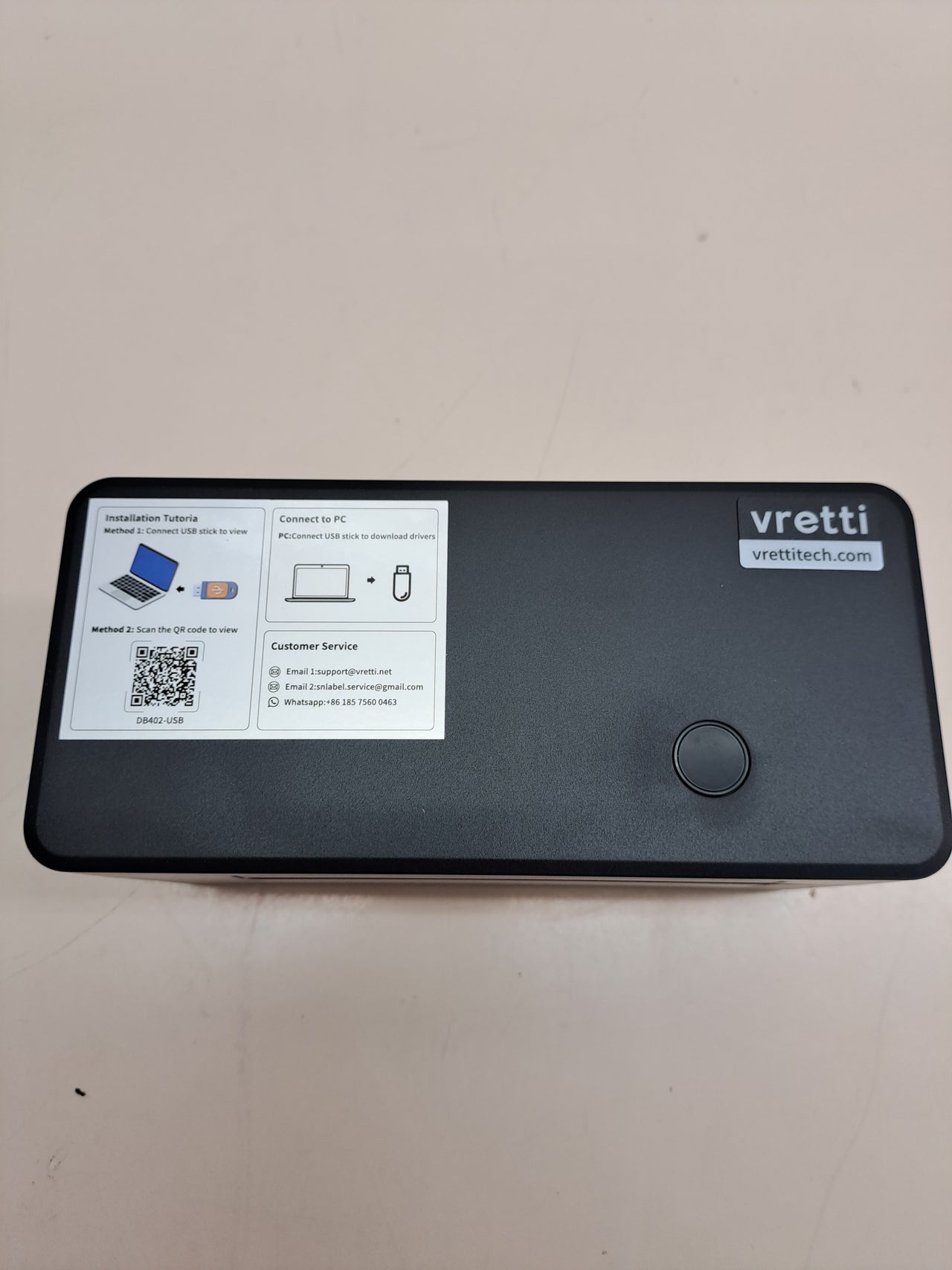 Impresora térmica de etiquetas USB, D402B vretti