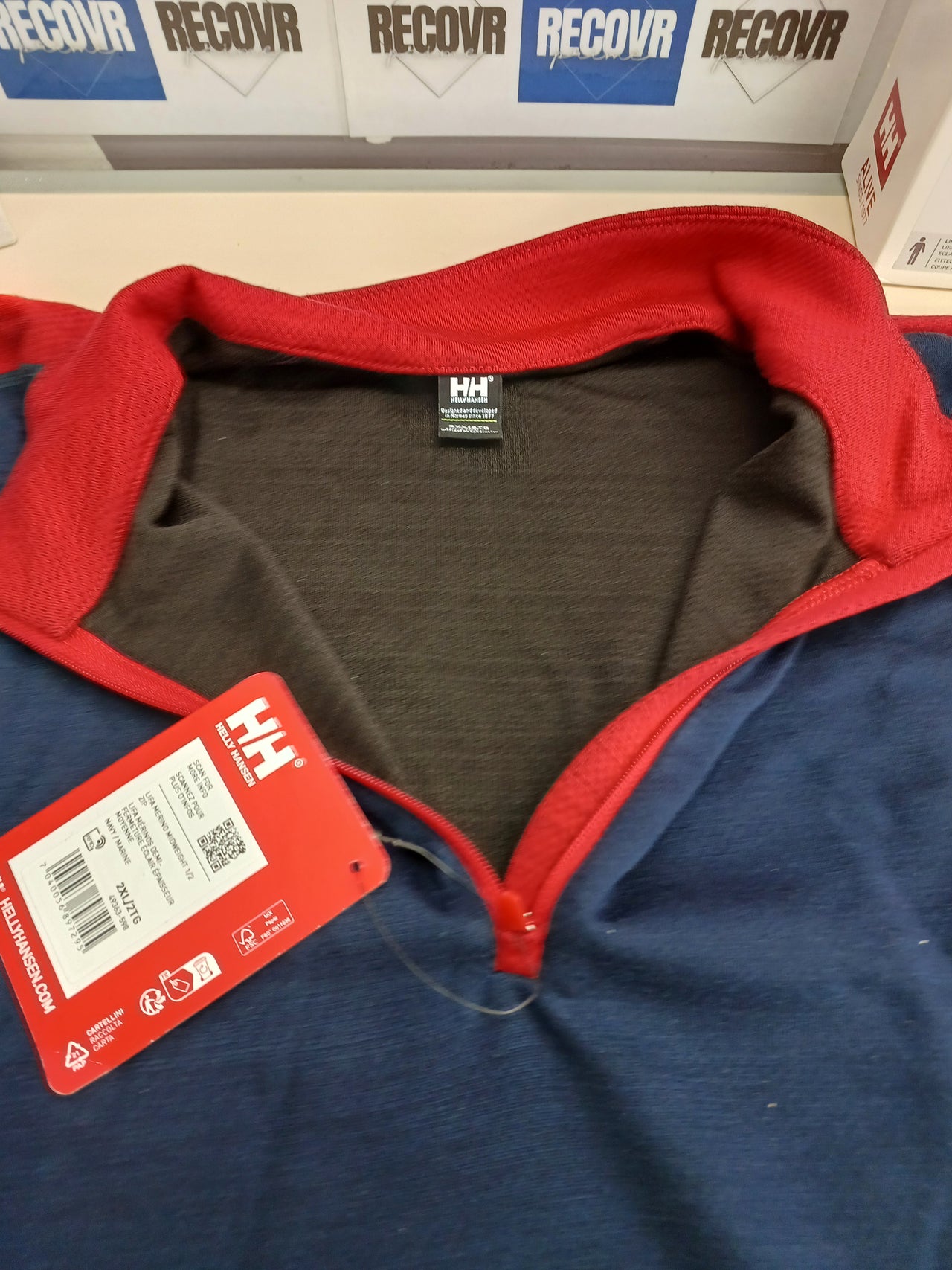 Camiseta térmica hombre LIFA Merino con cremallera.