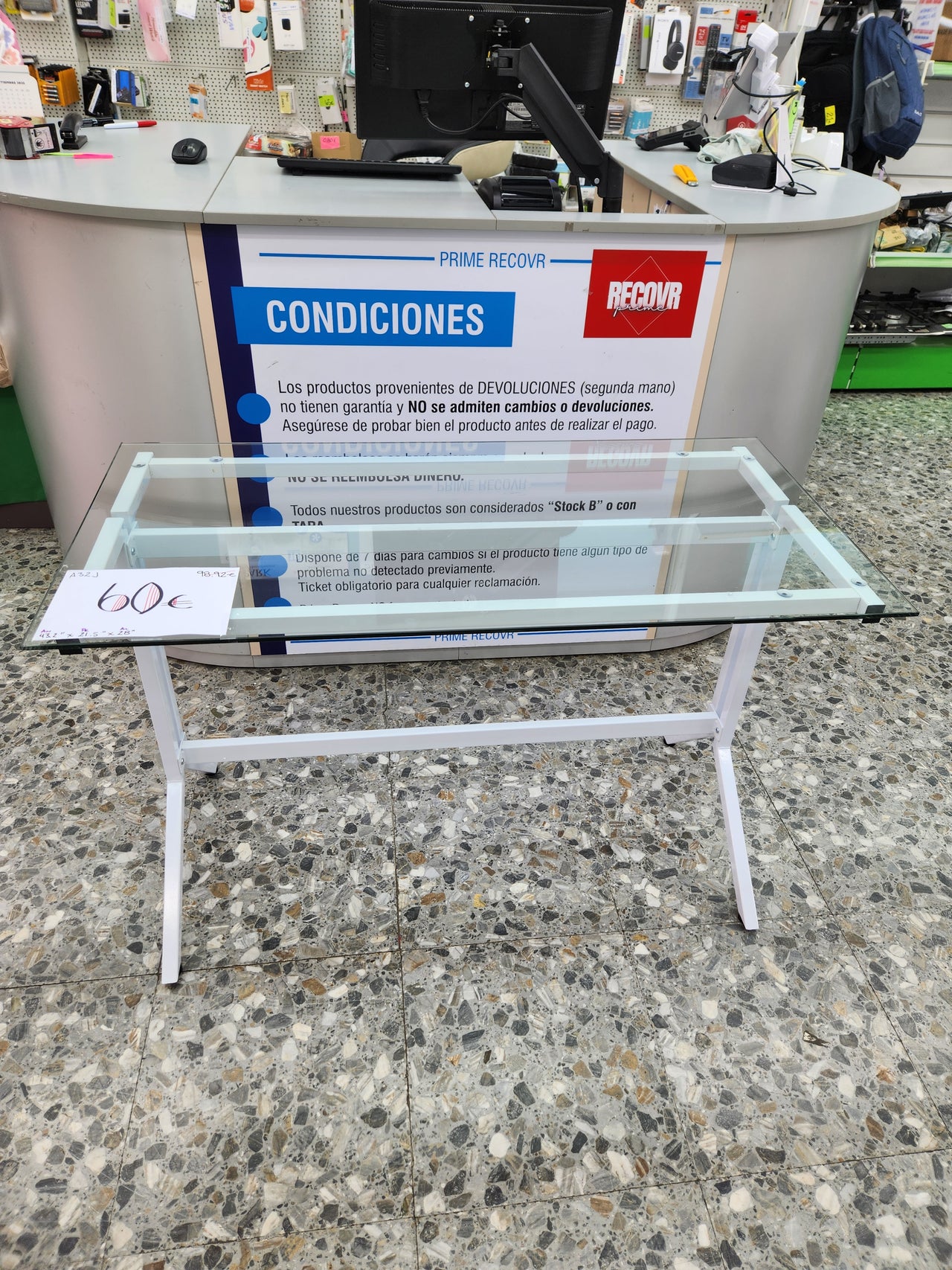 Escritorios, Transparente Flash Furniture