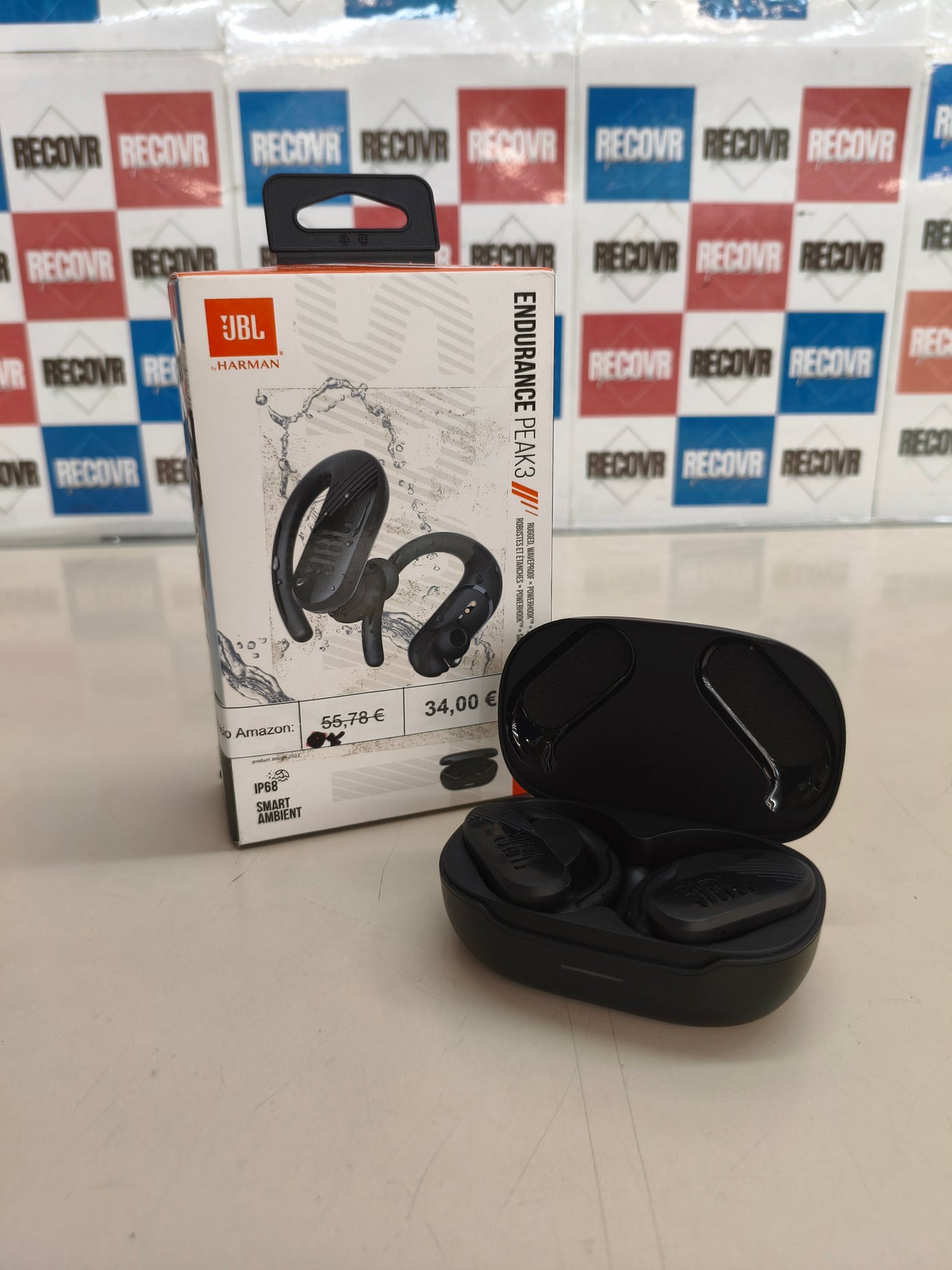 Auriculares inalámbricos JBL Endurance Peak 3 (negros)