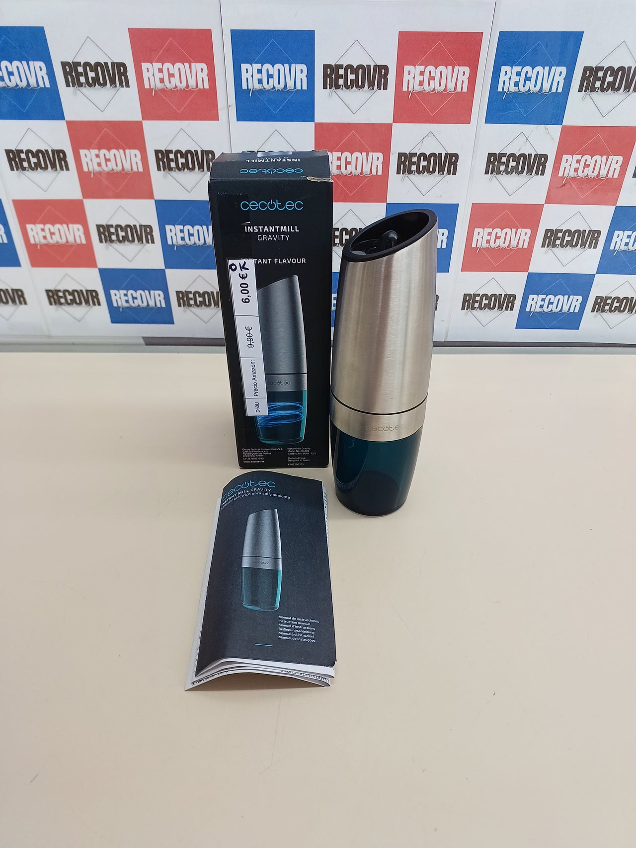 Molinillo Especias Cecotec InstantMill Gravity Inox