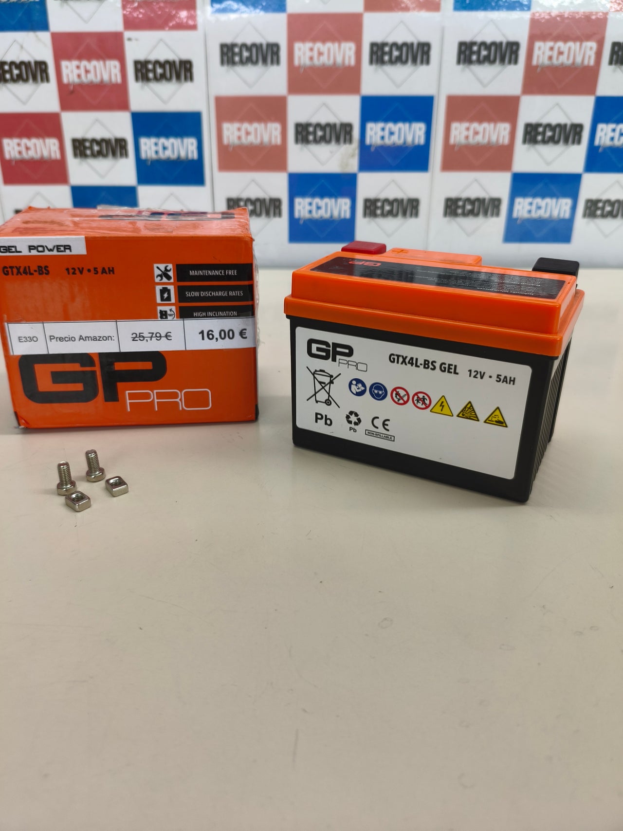Batería de moto GEL GP-PRO GTX4L-BS 12V 5Ah