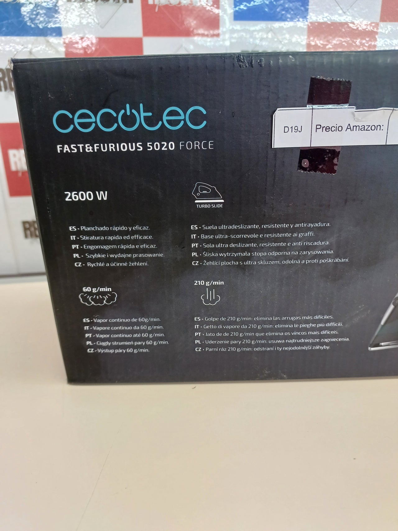 Plancha Vapor Cecotec Fast&Furious 5020 2600W