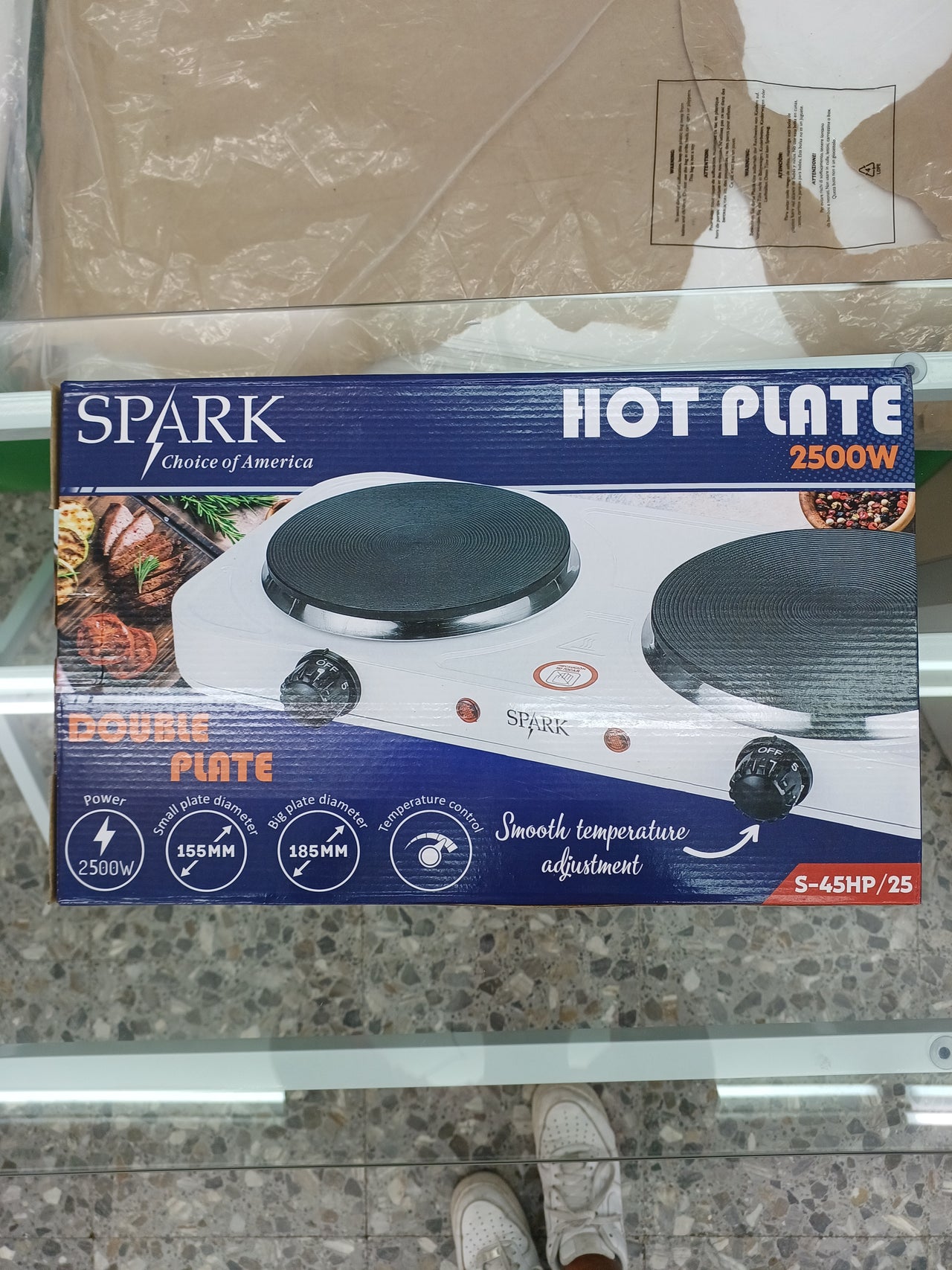 Hornillo Eléctrico 2500W Spark S-45HP/25