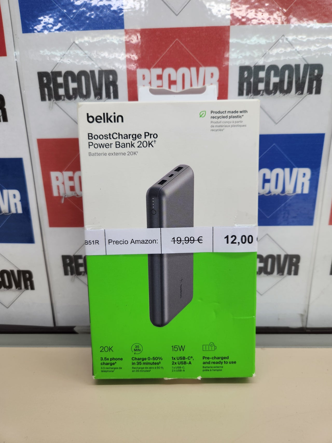 Power Bank 20000mAh con USB-C y 2 USB-A Belkin